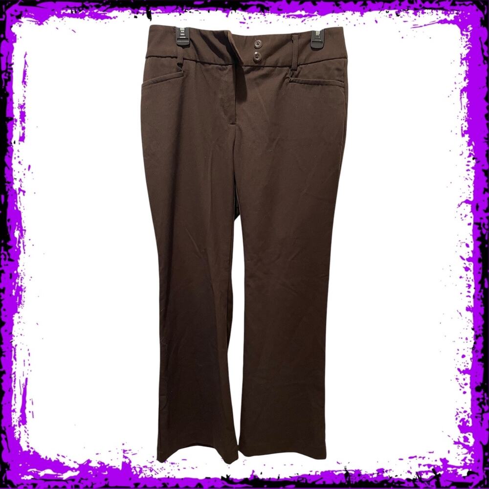 🌻 5/$15 🌻 Rafaella Brown Dress Pants, Womens Size 8, Business Casual, Bootcut